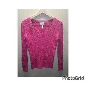 NWOT /St-john-s-bay Women's Pink and Purple Sweatshirt/SZ-  M